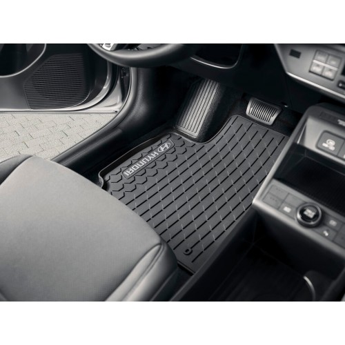 Hyundai Kona gumiszőnyeg 2023-tól, 4db-os gyári gumiszőnyeg, (Hybridhez nem jó)